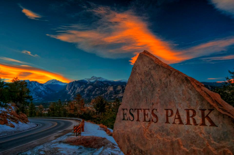 Great Blue flies West to Estes Park